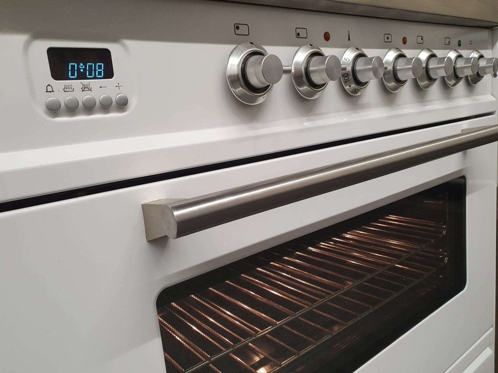 🔥Boretti Fornuis 80cm Wit & RVS elektrische oven 5 pits, Niet ingevuld, 60 cm of meer, Niet ingevuld, Ophalen of Verzenden