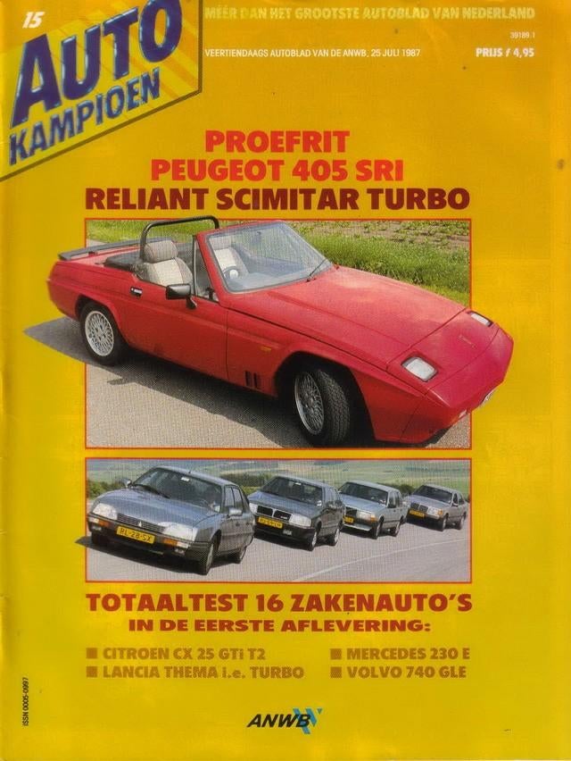Autokampioen 15 1987 : Citroen CX GTI - Mercedes Benz 230E, Ophalen of Verzenden, Gelezen, Algemeen