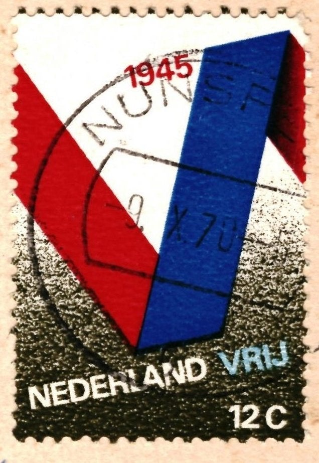 38277 Nunspeet Gld 1970 _gelopen met mooie zegel Bevrijding, Verzamelen, Ophalen of Verzenden, 1960 tot 1980, Gelopen, Gelderland