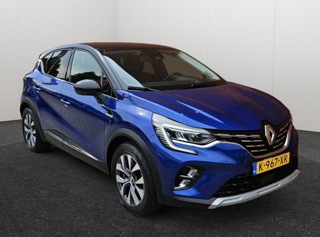 Renault Captur 1.0 TCe Bi-Fuel Intens BOSE Leder Clima Camer, Auto's, Keurmerk '100% Onderhouden', Gebruikt, Euro 6, Blauw