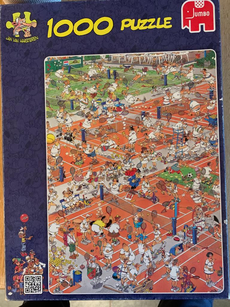 Tennis puzzel Han van Haasteren, Ophalen, 500 t/m 1500 stukjes, Gebruikt