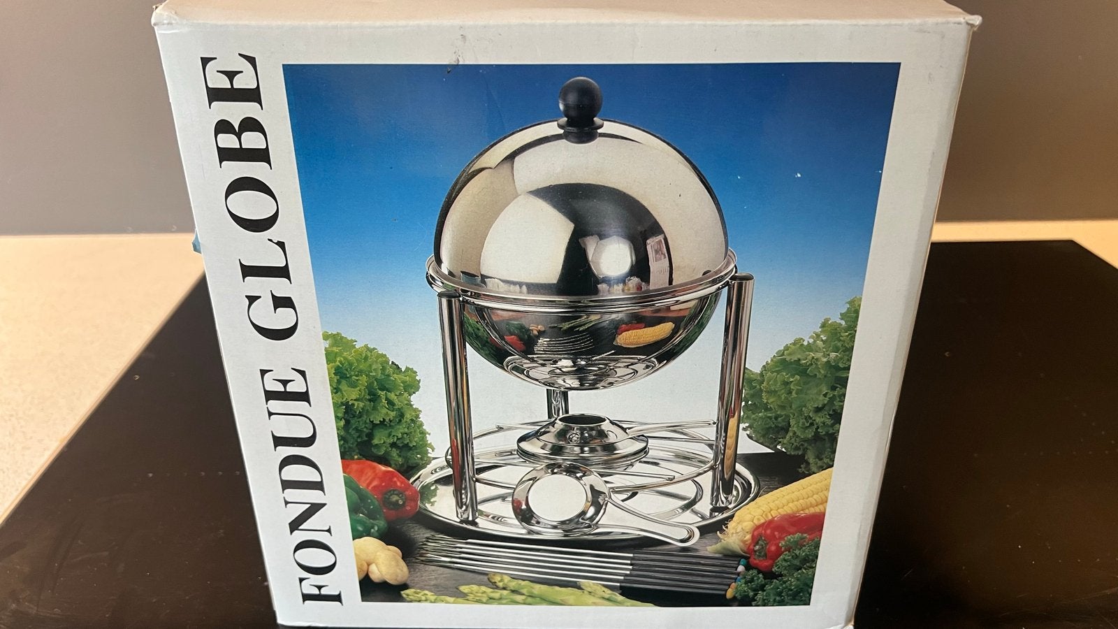 Nieuwe Fondue Globe Set - 12-delig RVS, Ophalen of Verzenden, Nieuw, Brander, Fondueset