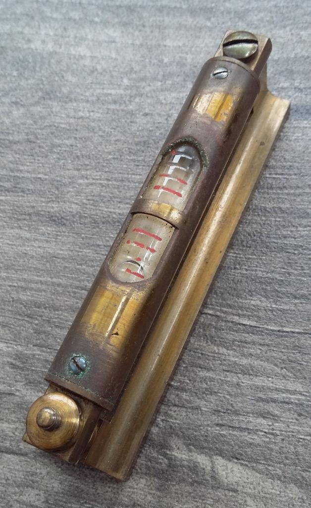 Om 1900 - 1925 Waterpas Waterpassen Instrument Gereedschap, Antiek en Kunst, Ophalen of Verzenden