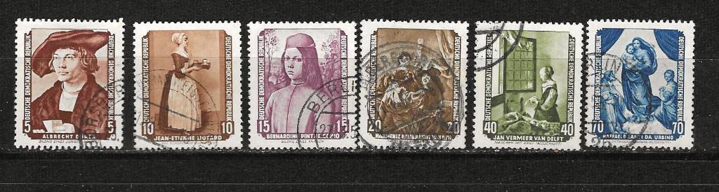 DDR 504-509, Ophalen of Verzenden, DDR, Gestempeld