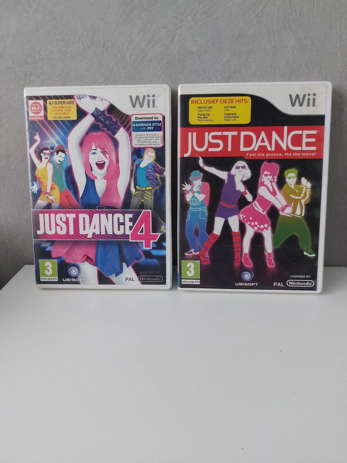 Wii Just Dance 4 & Just Dance - 2 stuks, Spelcomputers en Games, Games | Nintendo Wii, Muziek, Gebruikt, Eén computer, Ophalen of Verzenden