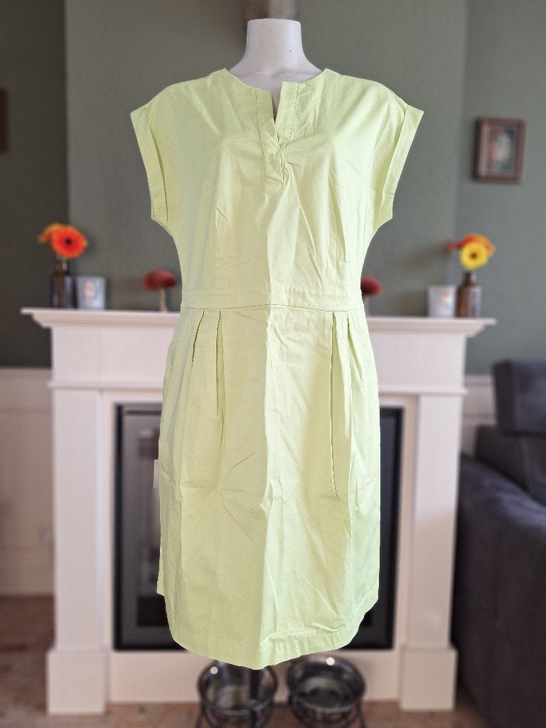 Gerry Weber appel groen / lime jurk 44, Verzenden, Maat 42/44 (L), Zo goed als nieuw, Knielengte
