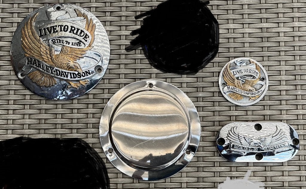 Harley inspectiecovers, point covers. live to ride, Ophalen