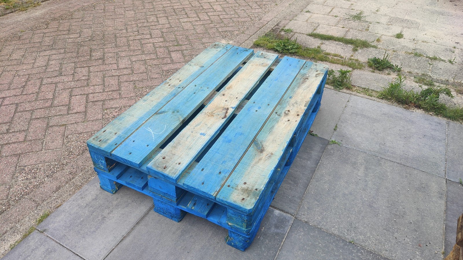 2x CHEP Pallets - Stevige Blauwe Pallets, Ophalen, 50 mm of meer, Pallet, Minder dan 200 cm