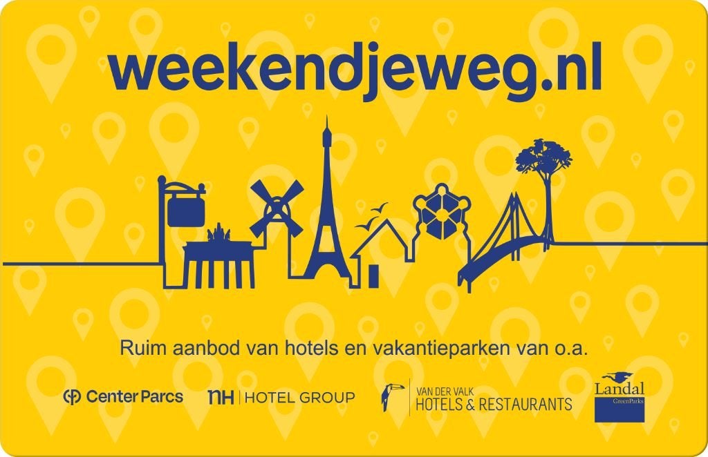 Weekendjeweg cadeaukaart €60,-, Tickets en Kaartjes, Kortingen en Cadeaubonnen, Twee personen, Cadeaubon, Overige typen