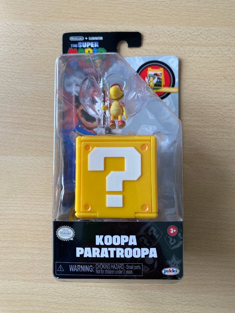 Koopa Paratroopa Mini Figure with Question Block, Ophalen of Verzenden, Nieuw