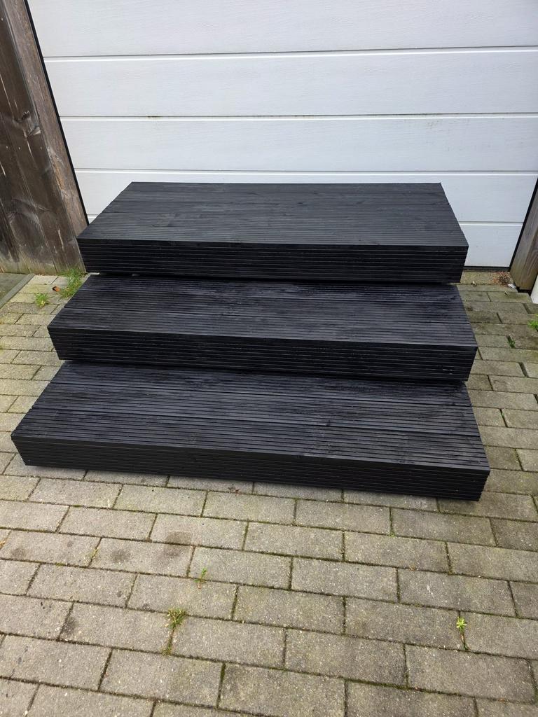 Chalet caravan opstap veranda bordestrap op maat gebouwd, Ophalen of Verzenden, Nieuw, Hout