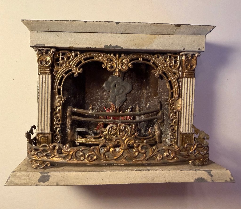 Antieke interieur poppenhuis openhaard, Ophalen of Verzenden