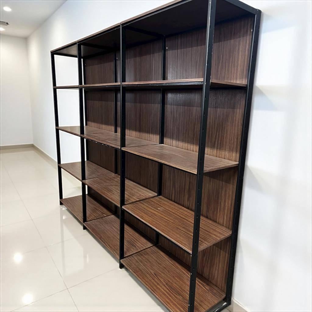 Vintage XL open staande rek / etagere  MEUROP, Ophalen, Gebruikt, 25 tot 50 cm, 150 tot 200 cm