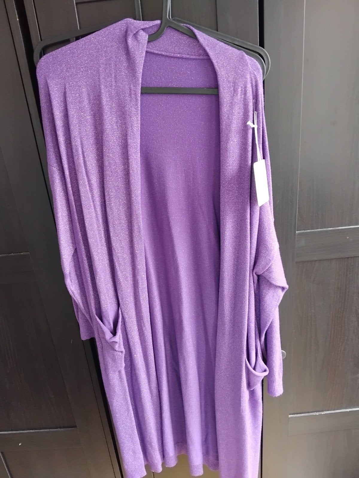 VIKI Glitter Paars Half Lang Vest Maat 38/42, VIKI, Paars, Nieuw, Ophalen