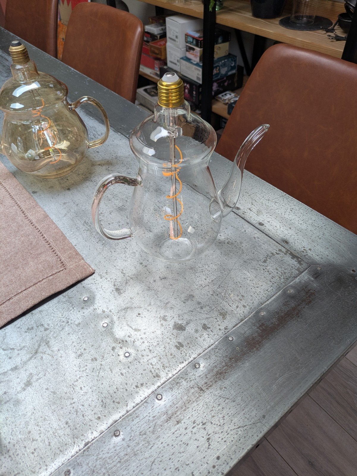 Unieke theepot lamp - decoratieve verlichting, Ophalen, Zo goed als nieuw