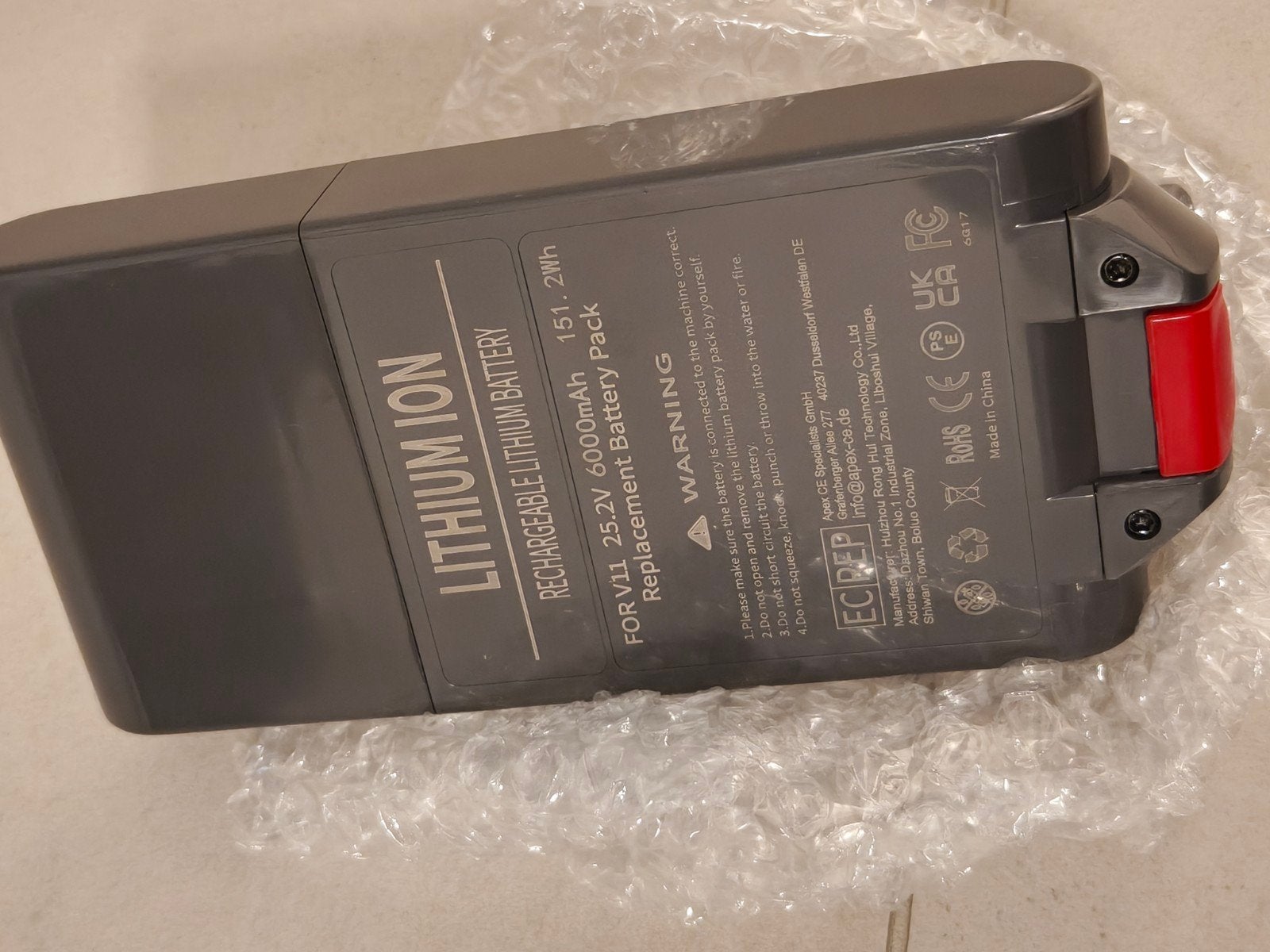 Dyson V11 V15 Accu 6000mAh Nieuw ongebruikt, Ophalen of Verzenden