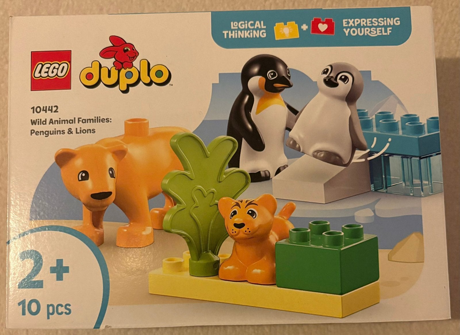 Nieuw - Lego Duplo; Wild animal families; Penguins & Lions, Nieuw, Ophalen of Verzenden, Duplo, Complete set
