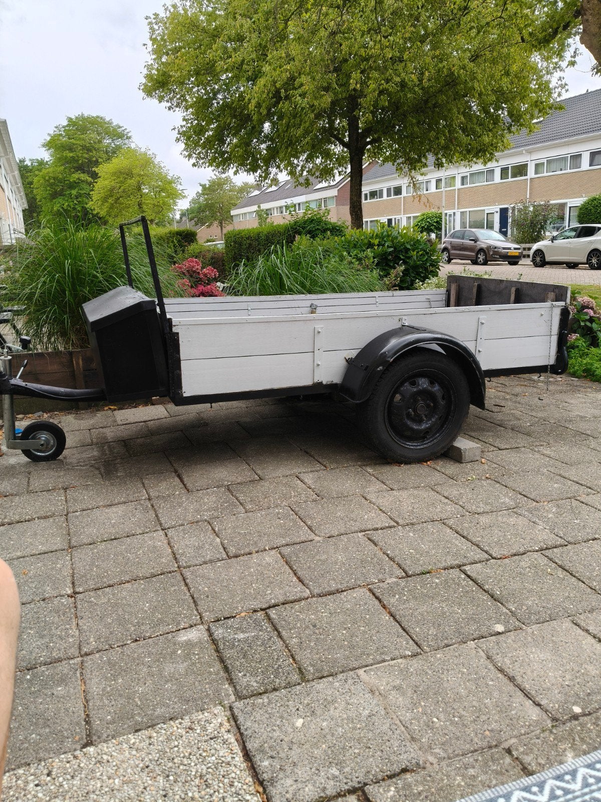 Aanhangwagen met elektrische lier, Ophalen, Gebruikt