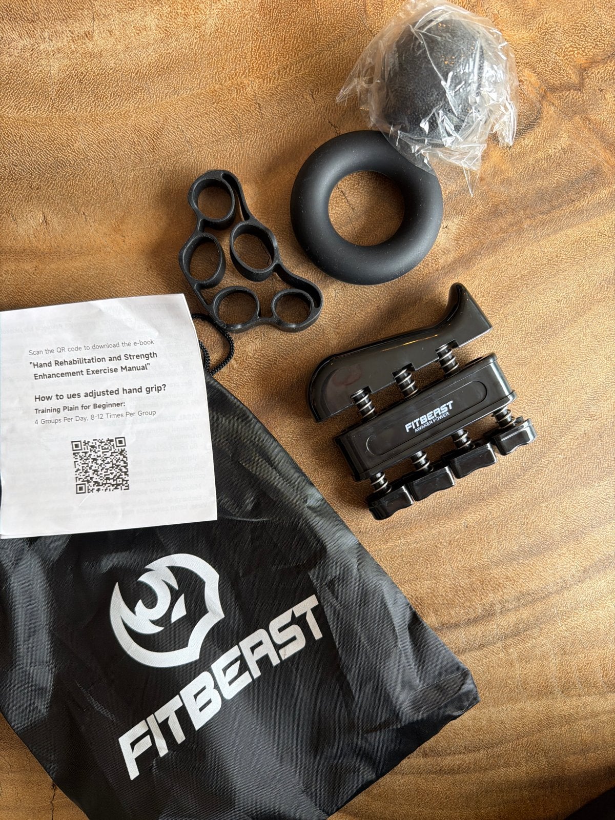 FITBEAST Handtrainer Set - Kracht en Revalidatie, Ophalen of Verzenden, Zo goed als nieuw, Armen, Overige typen