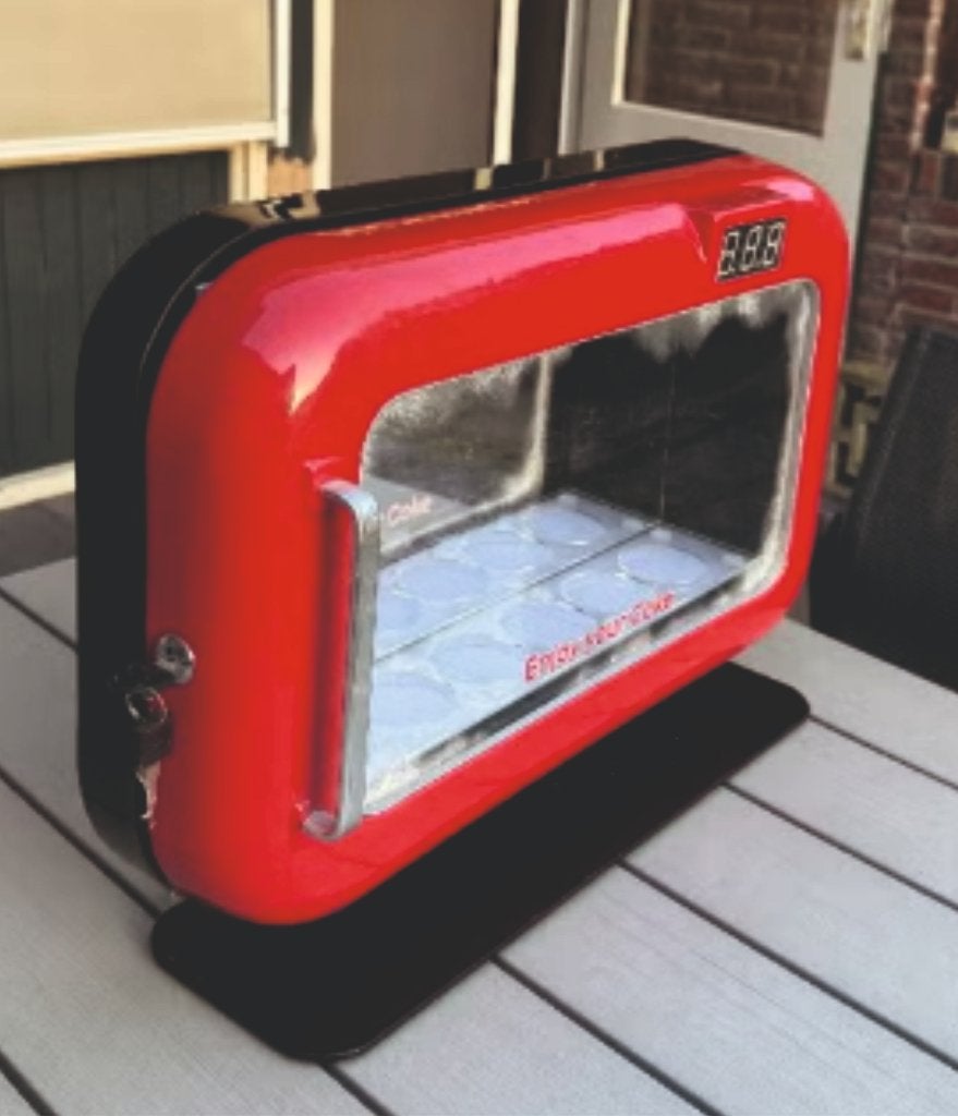 Coca-Cola Vintage Display / Decoratiekast – Origineel, Ophalen, Gebruikt, Lichtbak of (neon) lamp