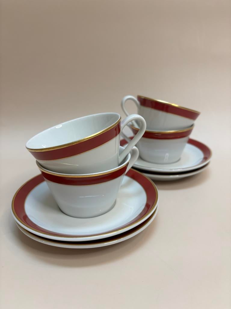 4 vintage kop en schotels A.J.M. Verheijen Amsterdam, Antiek en Kunst, Ophalen of Verzenden