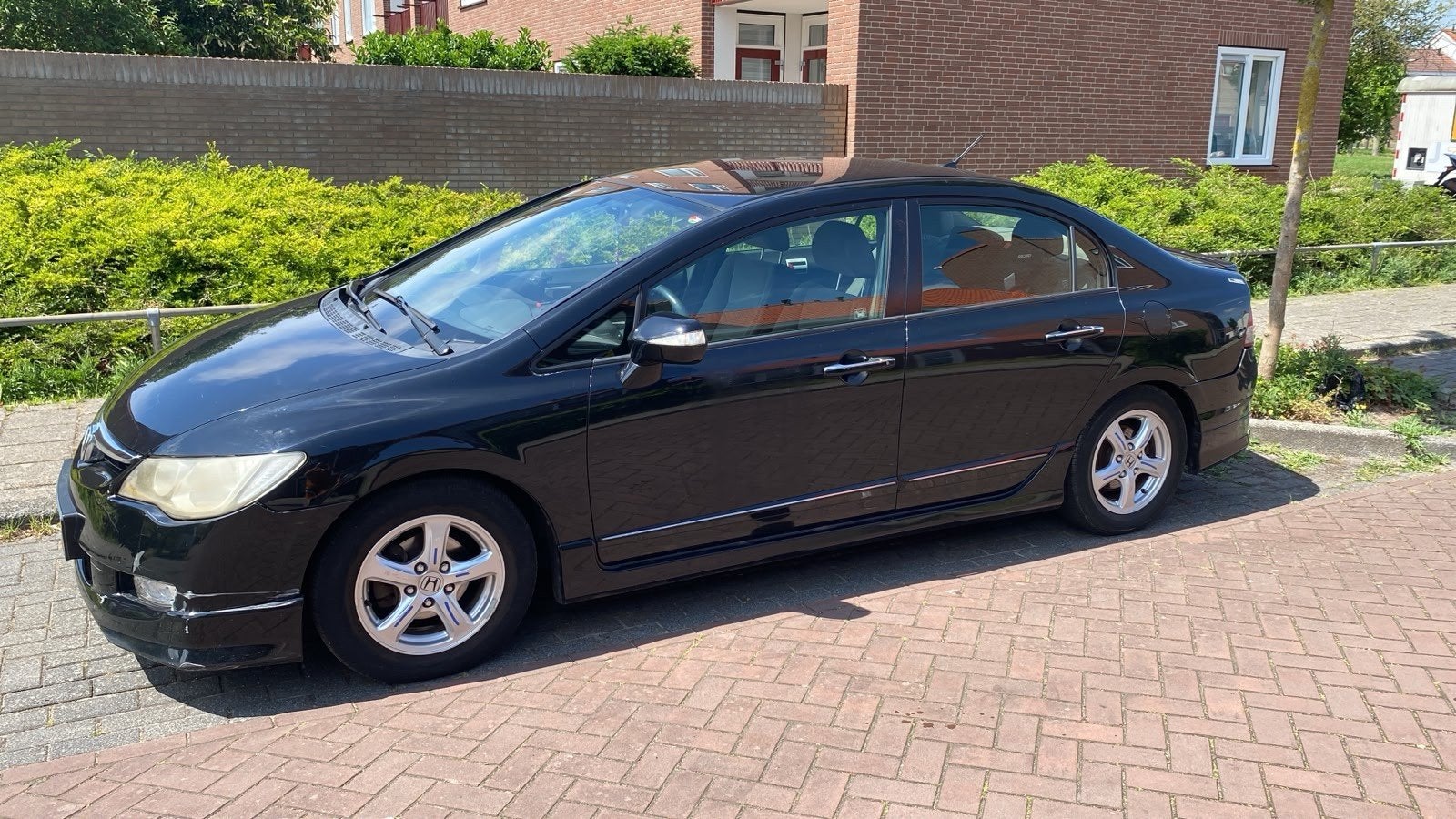 Honda Civic 1.3 Vtec Hybrid 4DR C-tr. 2008 Zwart, Zwart, Origineel Nederlands, 22 km/l, Sedan
