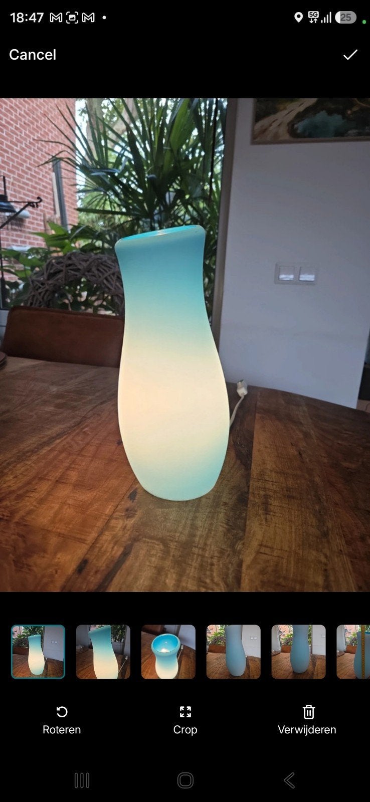 IKEA Mylonit tafellamp vintage, Gebruikt, Meerkleurig, E14 (klein), Ophalen of Verzenden