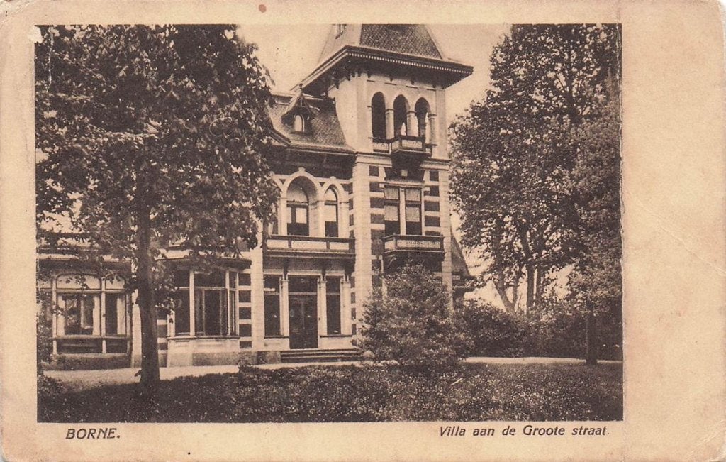 702-117-039 Borne Villa Aan De Groote Straat, Verzenden, Voor 1920, Overijssel