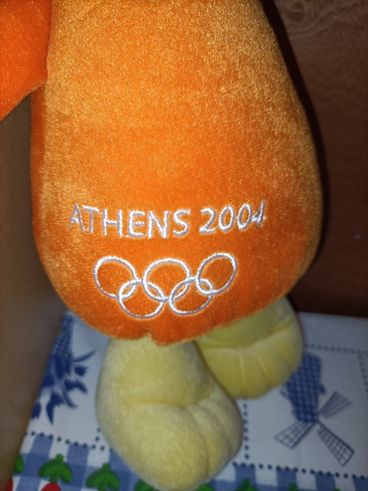 Mascotte Athens 2004 Athene Olympische spelen knuffel, Ophalen of Verzenden, Zo goed als nieuw, Overige typen