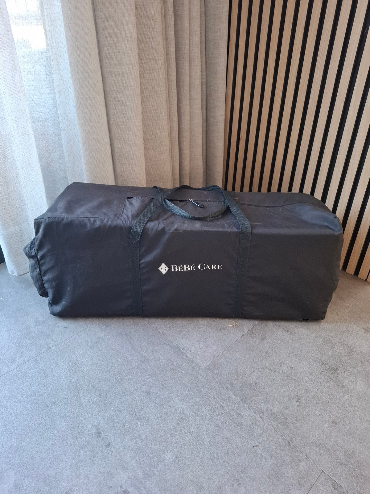 Bebe Care campingbedje met klamboe en matrashoes, Ophalen, 70 tot 85 cm, Zo goed als nieuw, Minder dan 140 cm