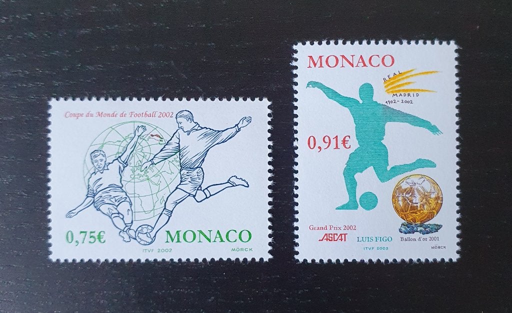 Monaco 2002 Sport WK Voetbal Michel 2605+2624 postfris, Verzenden, Postfris, Sport