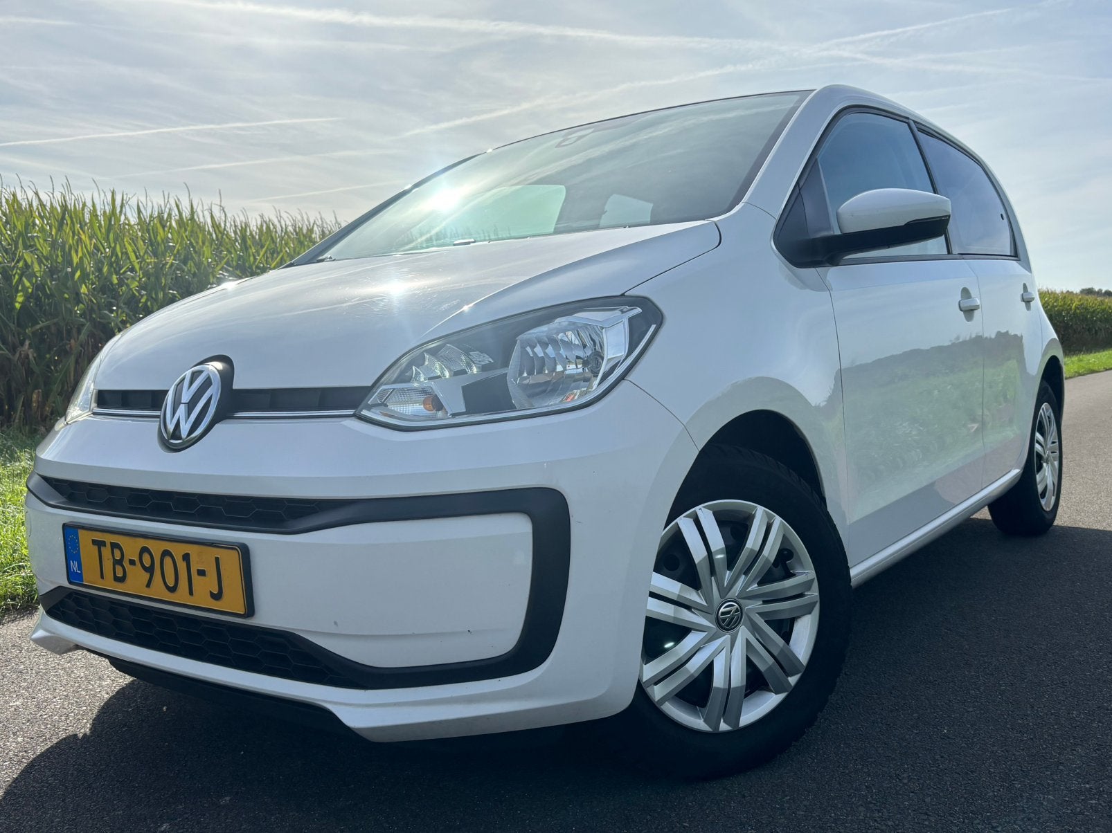 Volkswagen up! 1.05-DRS 2018 Airco APK 07-2027 NL Auto + NAP, Auto's, Voorwielaandrijving, Stof, Wit, Origineel Nederlands