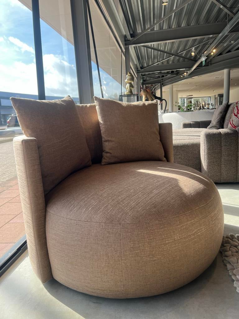 De pastille lounge met draaifunctie van Passe Partout, Huis en Inrichting, Fauteuils, Ophalen of Verzenden, Gebruikt, Stof, 75 tot 100 cm