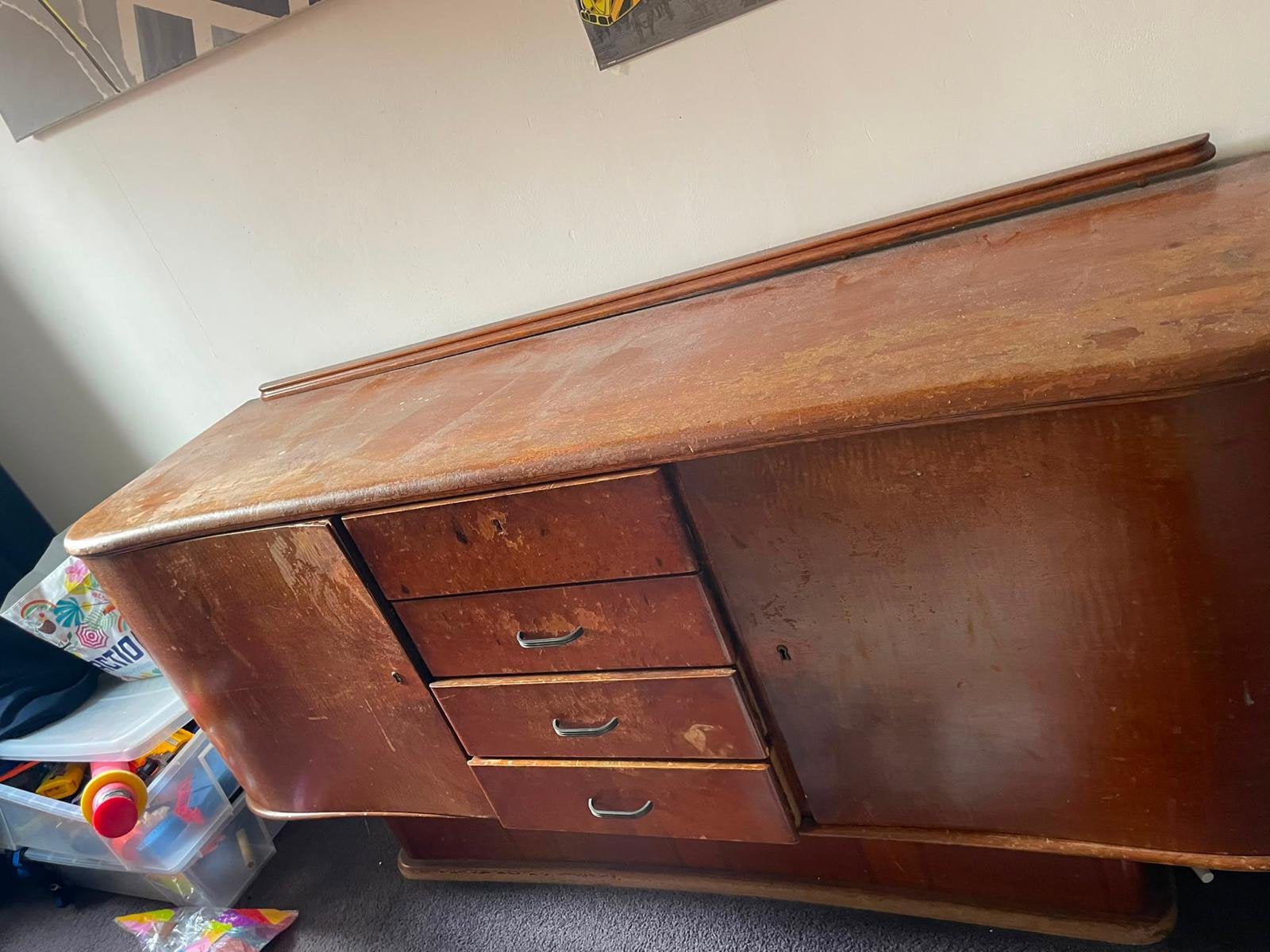 Vintage kast, Antiek en Kunst, Antiek | Meubels | Kasten, Ophalen