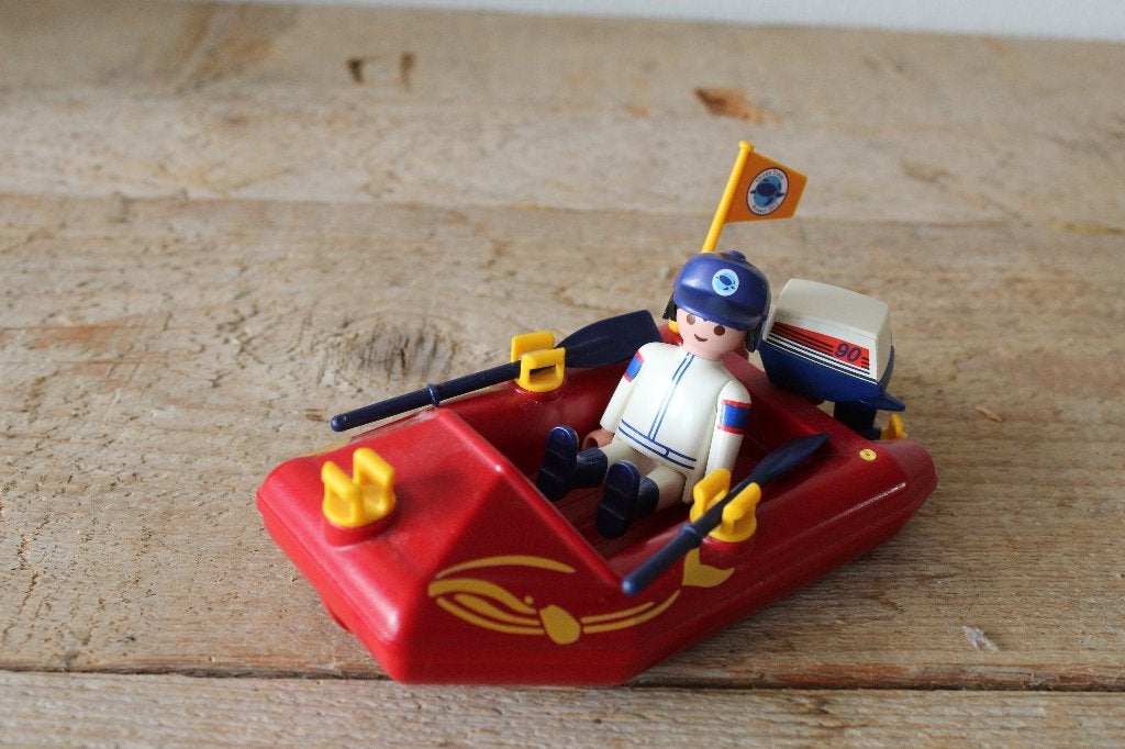Playmobil boot met speelfiguur, Ophalen of Verzenden, Zo goed als nieuw