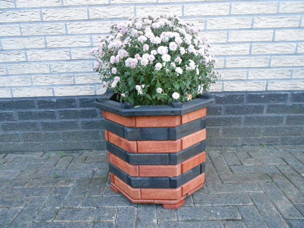 Grote Achthoekige Bloembak, Minder dan 60 cm, Rond, Nieuw, Ophalen of Verzenden