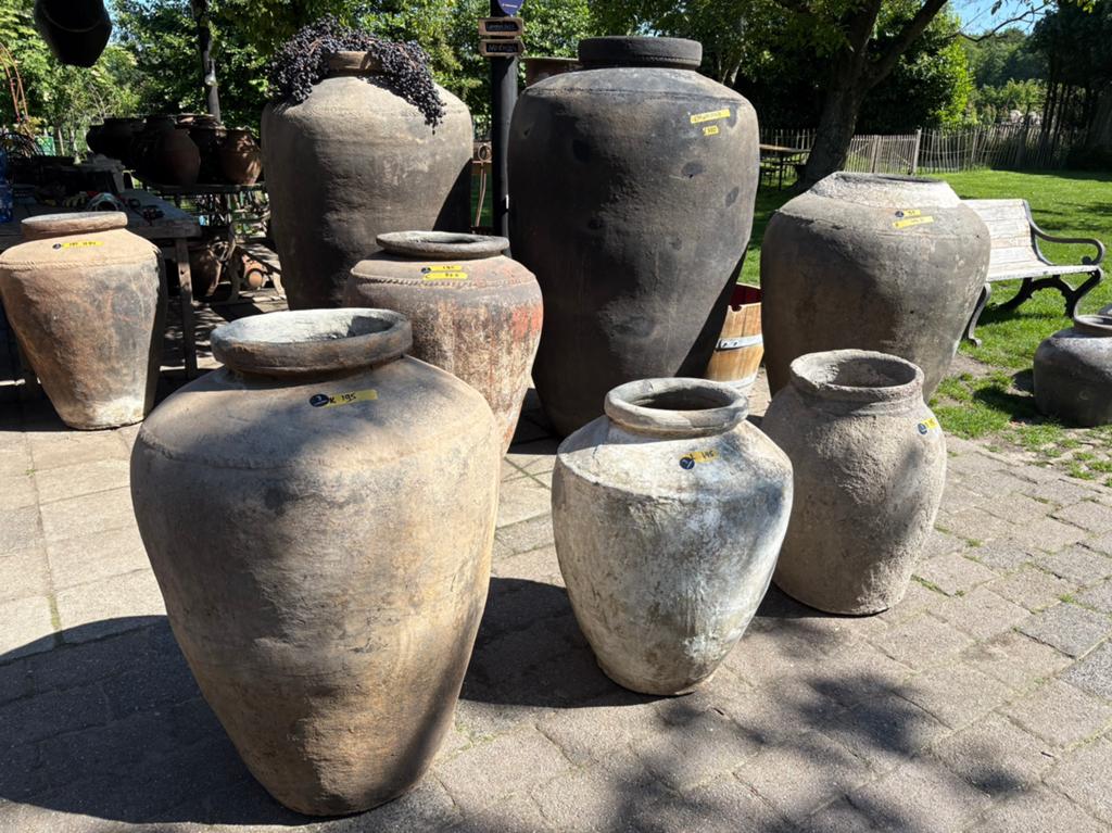 3 stoere oude kruiken uit India - vanaf € 145, Ophalen, Gebruikt, Overige kleuren, Aardewerk of Porselein