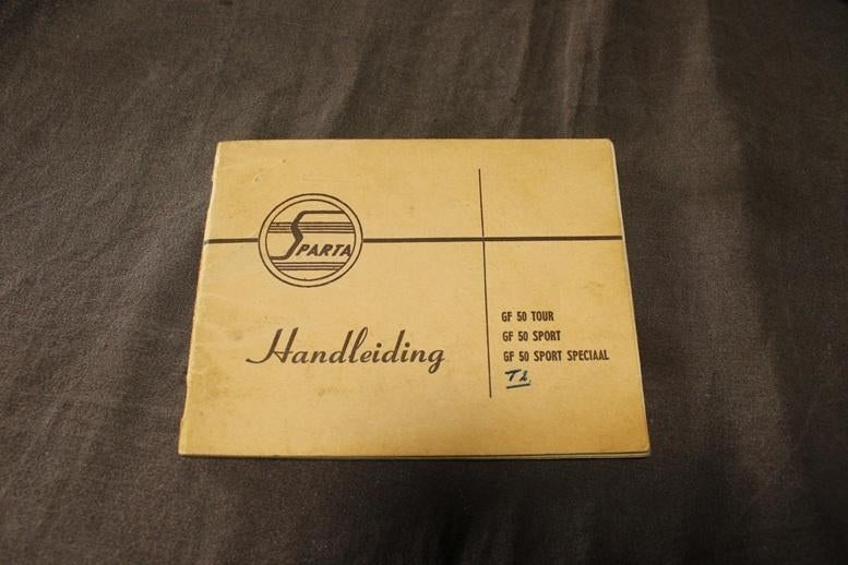 Sparta GF50 Tour Sport Speciaal 1963 ? instructie boekje, Ophalen of Verzenden, Gebruikt