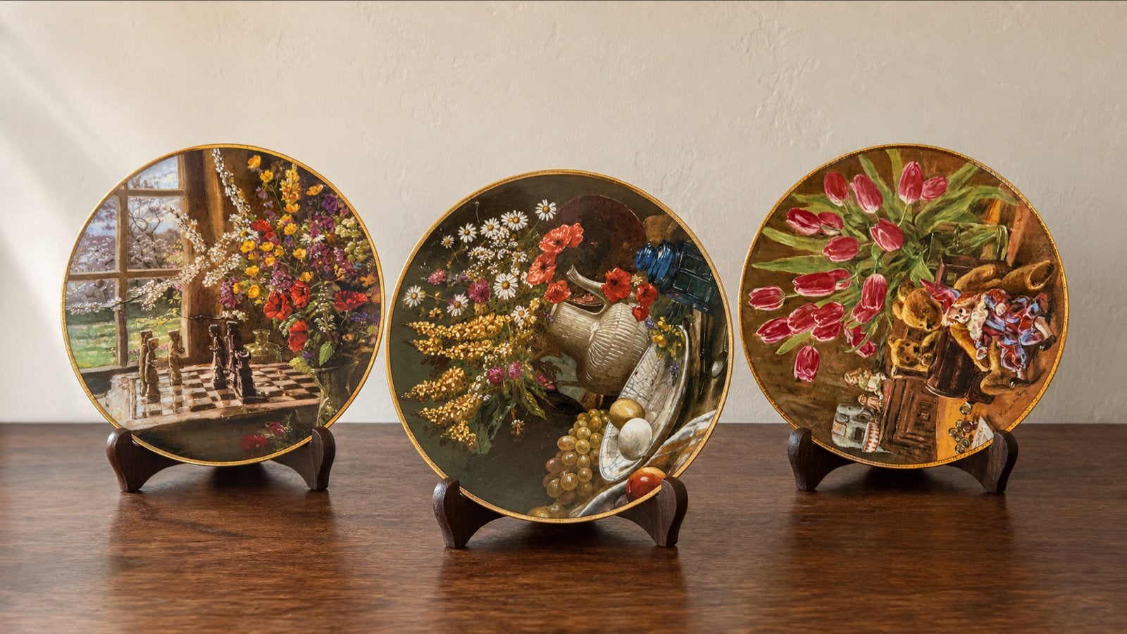 3 Koninklijke Mosa "Stille Momenten" sierborden, Antiek en Kunst, Ophalen of Verzenden