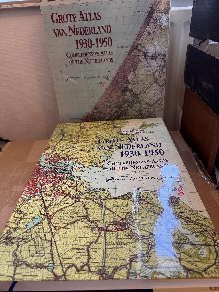 Grote Atlas van Nederland 1930 – 1950, Ophalen, Overige atlassen, Zo goed als nieuw, DR. BC de Pater en DRS B. Schoenmaker
