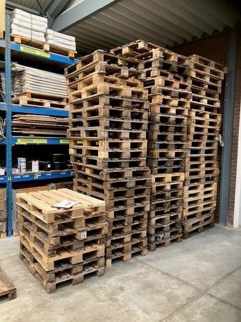 099. Europallets Euro pallets eenmalige pallets, Ophalen, Minder dan 25 mm, Eiken, Nieuw