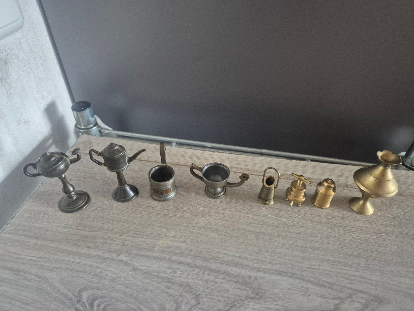 8 koperen beeldjes, Ophalen of Verzenden, Koper