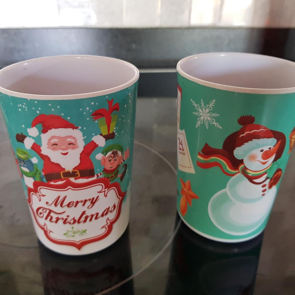 Beker Kerstmis, Overige materialen, Overige typen, Ophalen of Verzenden, Zo goed als nieuw