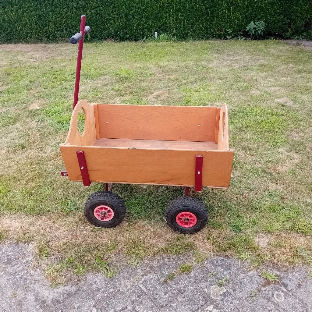 Houten (demontabele) bolderkar, Ophalen, Zo goed als nieuw