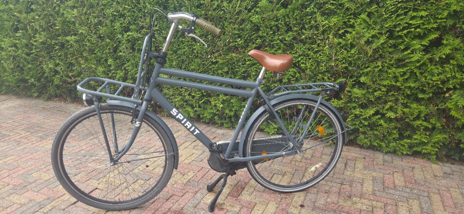 Spirit Cargo fiets met versnellingen en voordrager, Fietsen en Brommers, Fietsen | Dames | Damesfietsen, Velgrem, Versnellingen