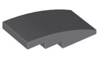 Lego dakpannen curved 4x2 donkerblauw grijs 4 stuks (new), Ophalen of Verzenden, Nieuw, Losse stenen, Lego