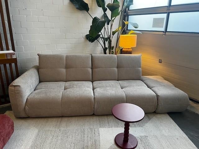 Comfortabele modulaire hoekbanken korting SHOWMODELLEN SALE, Ophalen, 250 tot 300 cm, Driepersoons, Modulaire comfortabele bank