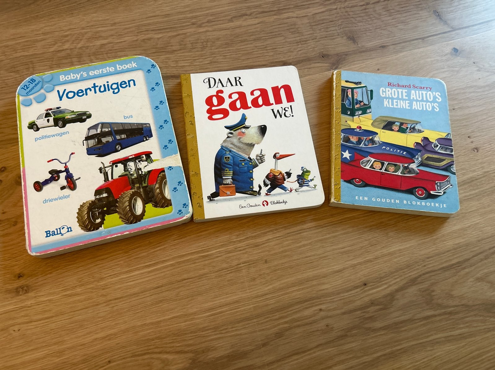 3 leuke kinderboeken: voertuigen en avontuur, Ophalen of Verzenden, Gelezen, Uitklap-, Voel- of Ontdekboek, 1 tot 2 jaar