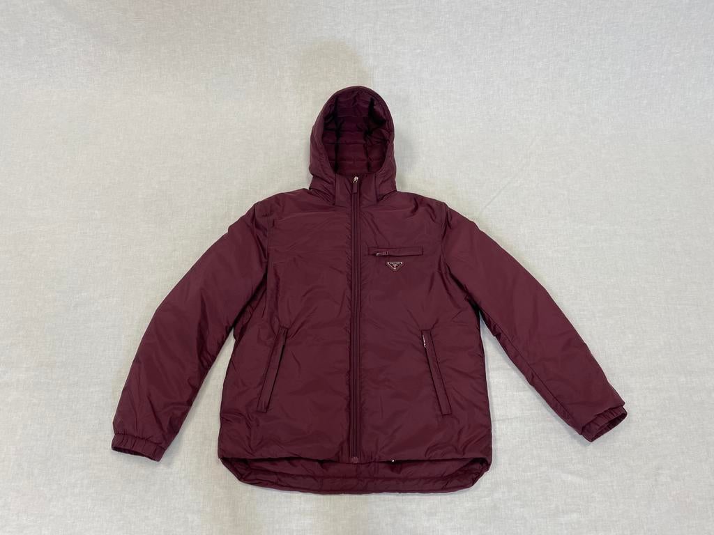 Prada Re-Nylon Puffer Jacket Red Size 52, Maat 52/54 (L), Verzenden, ., Zo goed als nieuw