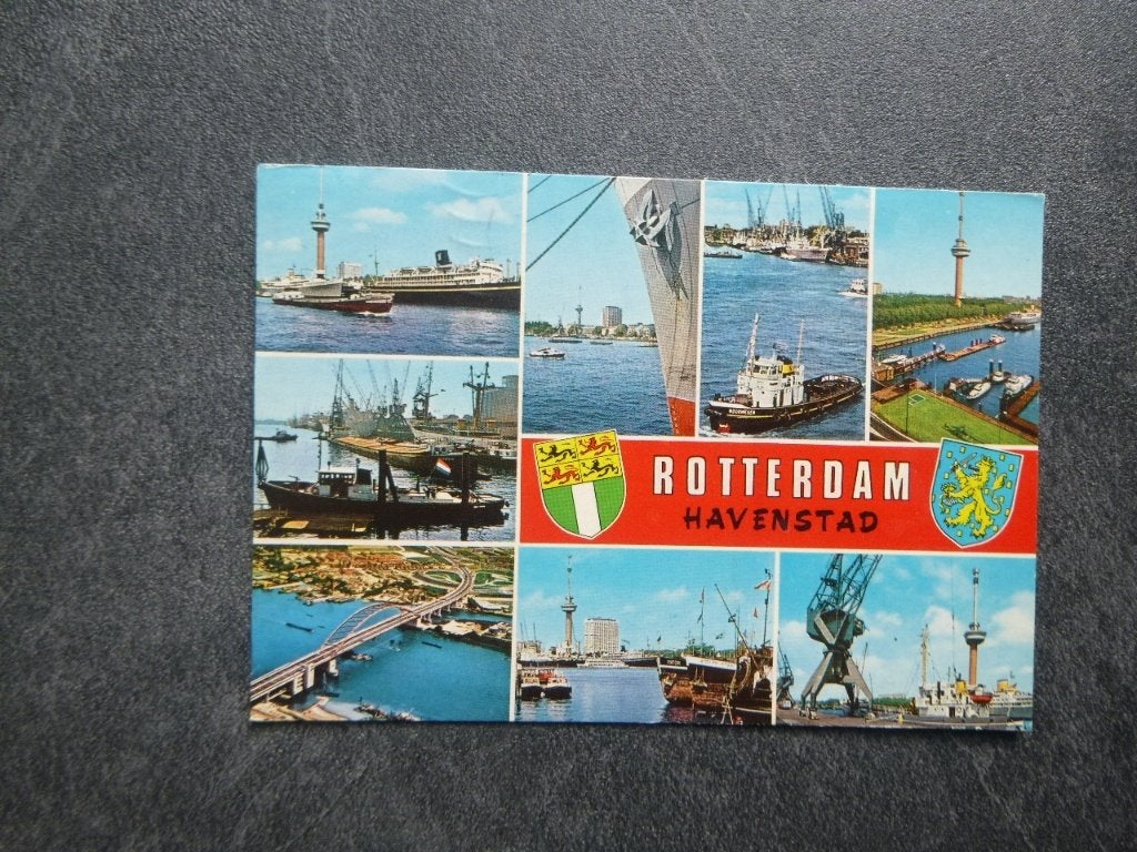Rotterdam, Havenstad/luchtfoto 1973, Verzenden, 1960 tot 1980, Gelopen, Zuid-Holland